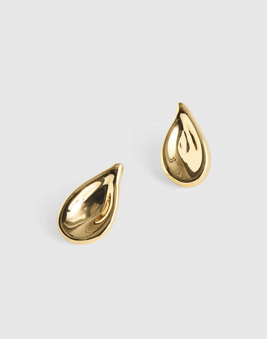 Madewell Droplet Stud Earrings Antique Gold