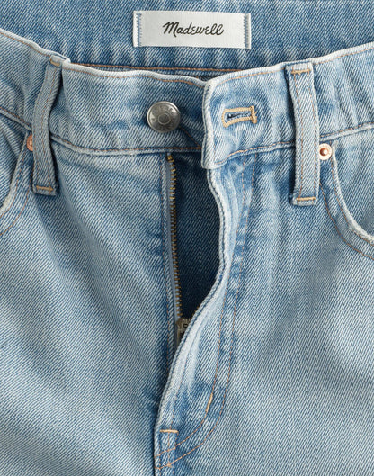 Madewell The Tall Longline Straight Crop Jean in Foster Wash Foster Wash